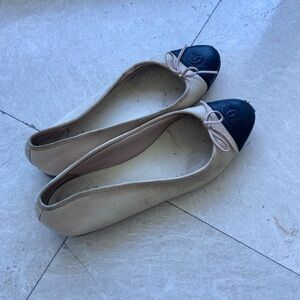 Chanel ballet flat, timeless size 40. Worn condition.